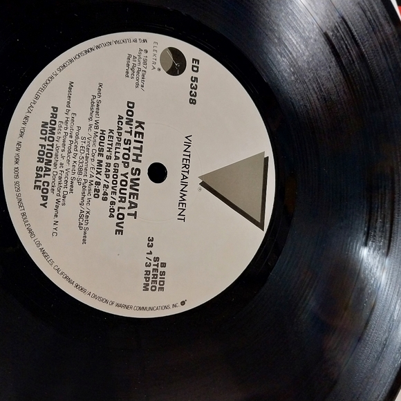 Keith Sweat 1987 Promo Vinyl - Picture 6 of 6